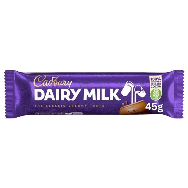 Cadbury Dairy Milk 45g UK - Best Before: 11/2025