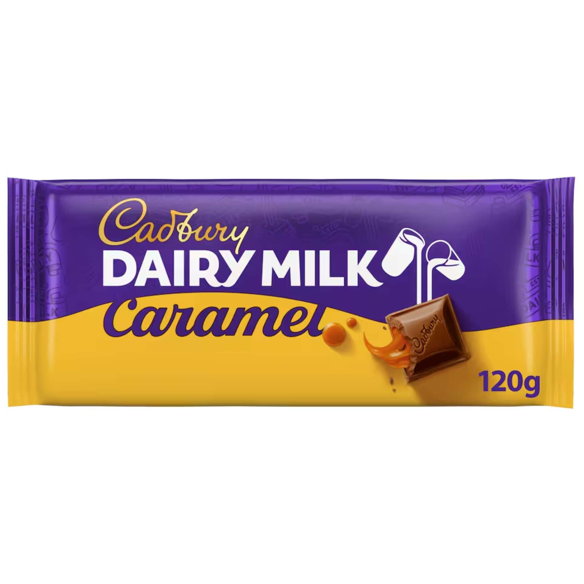 Cadbury Dairy Milk Caramel Chocolate 120g Block