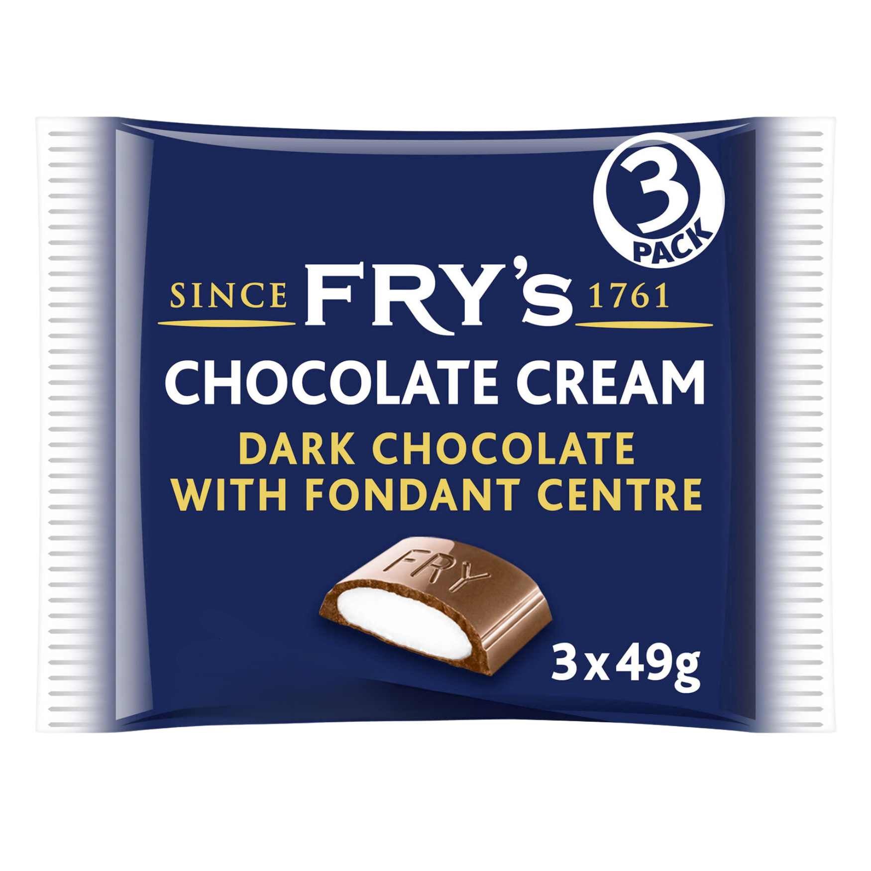 Frys Chocolate Cream - MULTI - 3 PACK - Best Before: 21.12.25