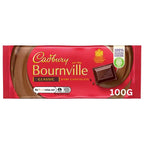 A 100g block of classic Cadbury Bournville Dark Chocolate.