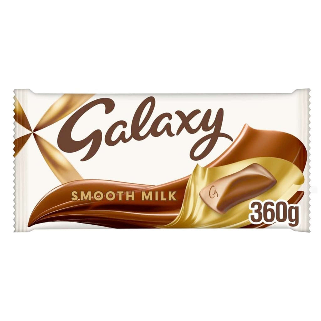 A large 360g gifting block of Galaxy Smooth Milk chocolate.