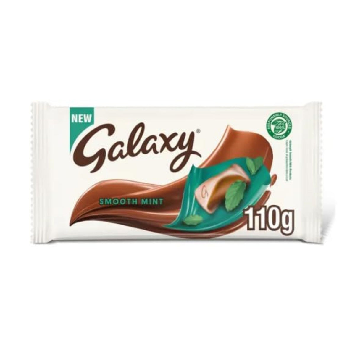 Galaxy Smooth Mint Chocolate 110g block