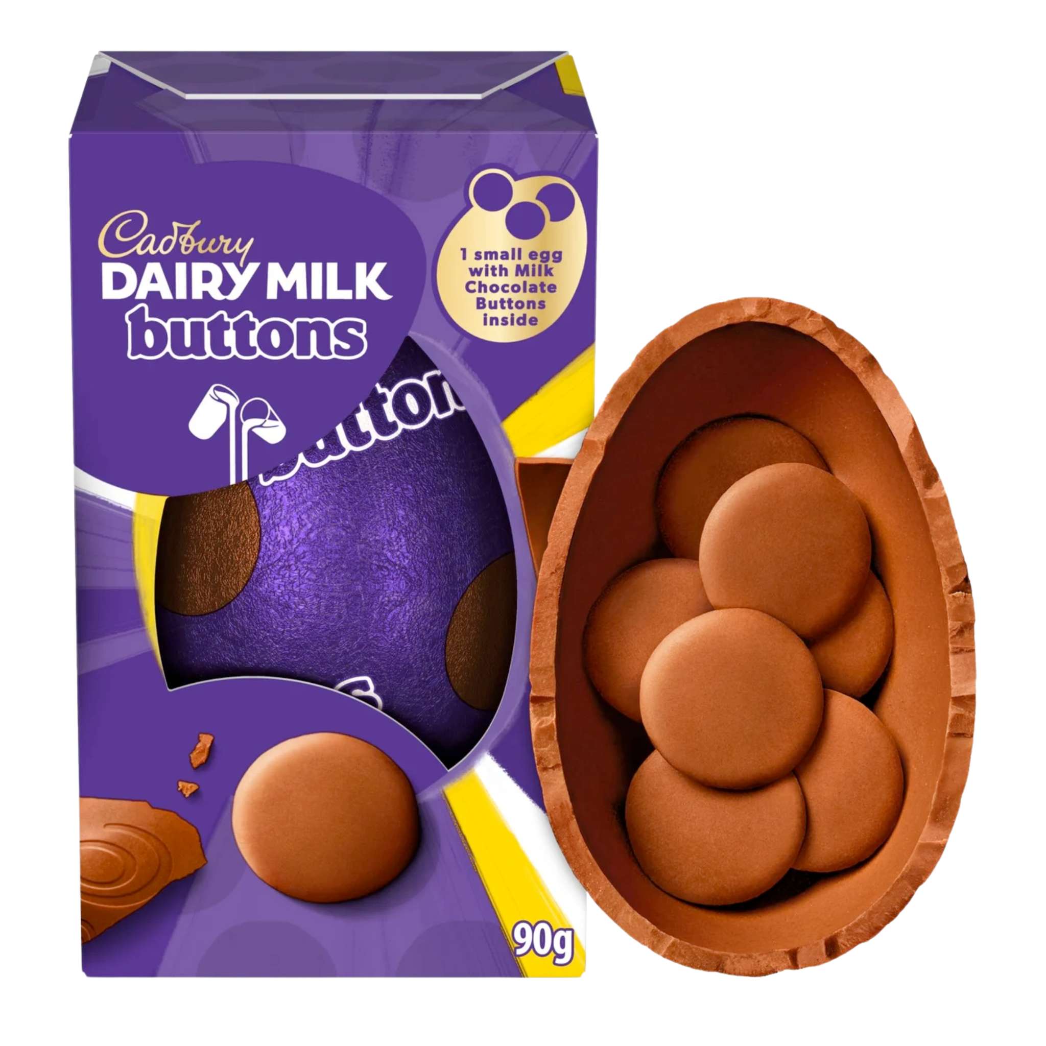 Cadbury Dairy Milk Buttons Easter egg with Giant Chocolate Buttons.