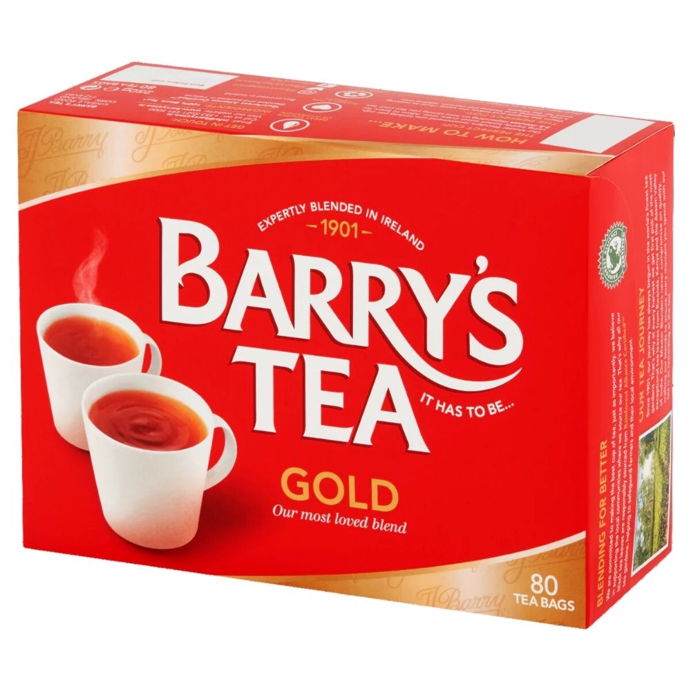 Barrys Tea - Gold Blend - 80 Tea Bags - RED 250g