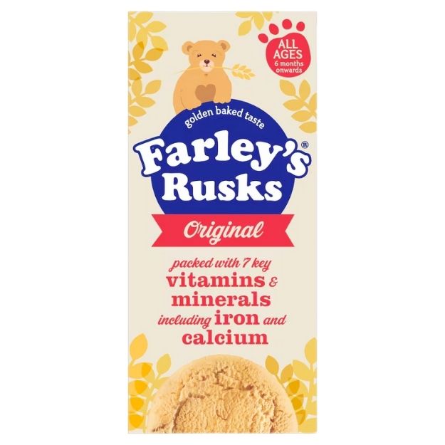 Farleys Rusks Original Baby Food - 9 Pack 150g Box. 