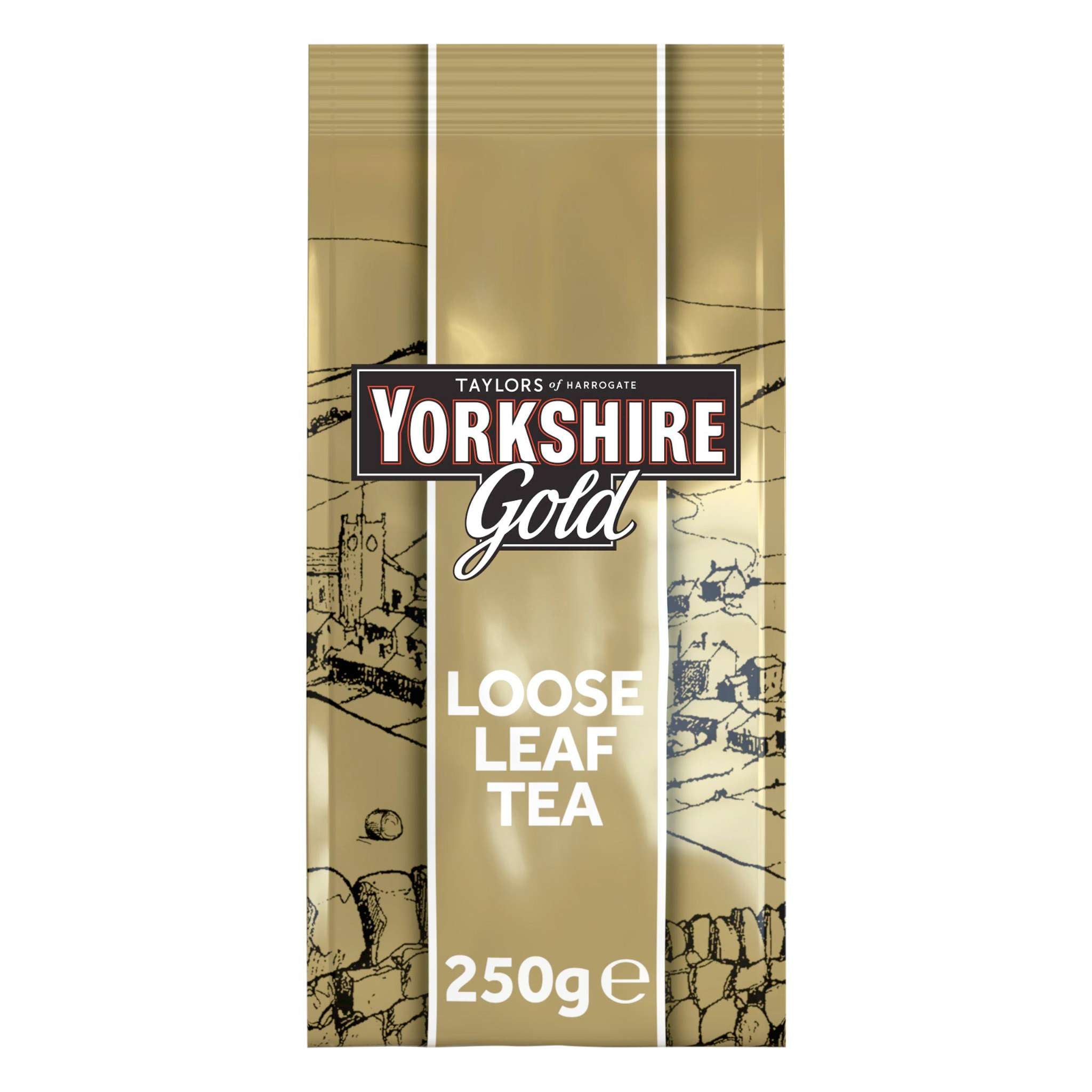 Taylors of Harrogate Yorkshire Gold Loose Leaf Tea in 250g packet.