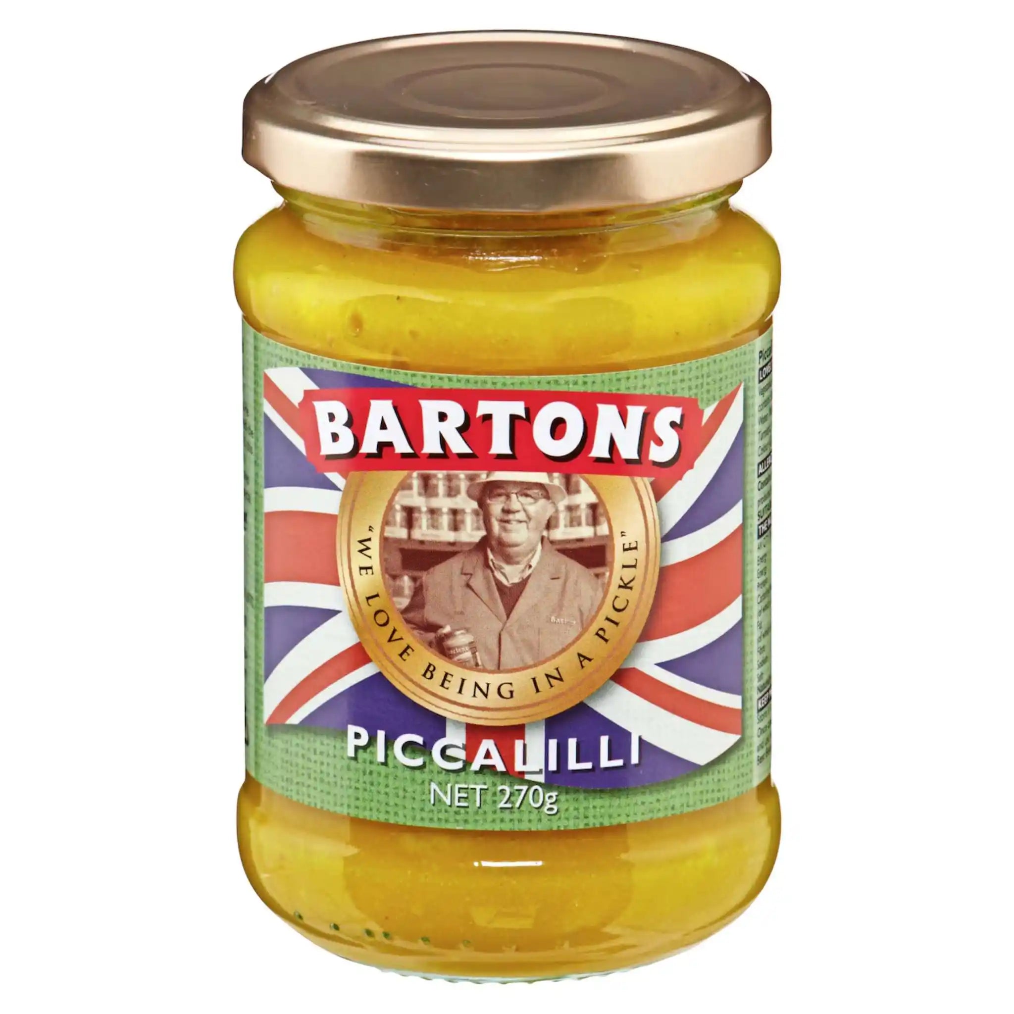 Bartons Piccalilli sandwich spread in a 269g jar