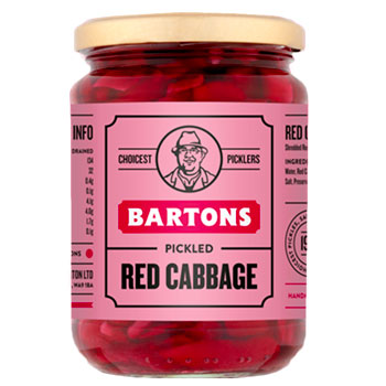 Bartons Pickled Red Cabbage in 440g jar