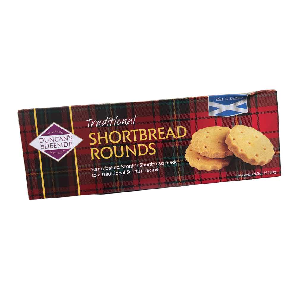 Duncans of Deeside Traditional Shortbread Rounds 150g - Scottish shortbread biscuits