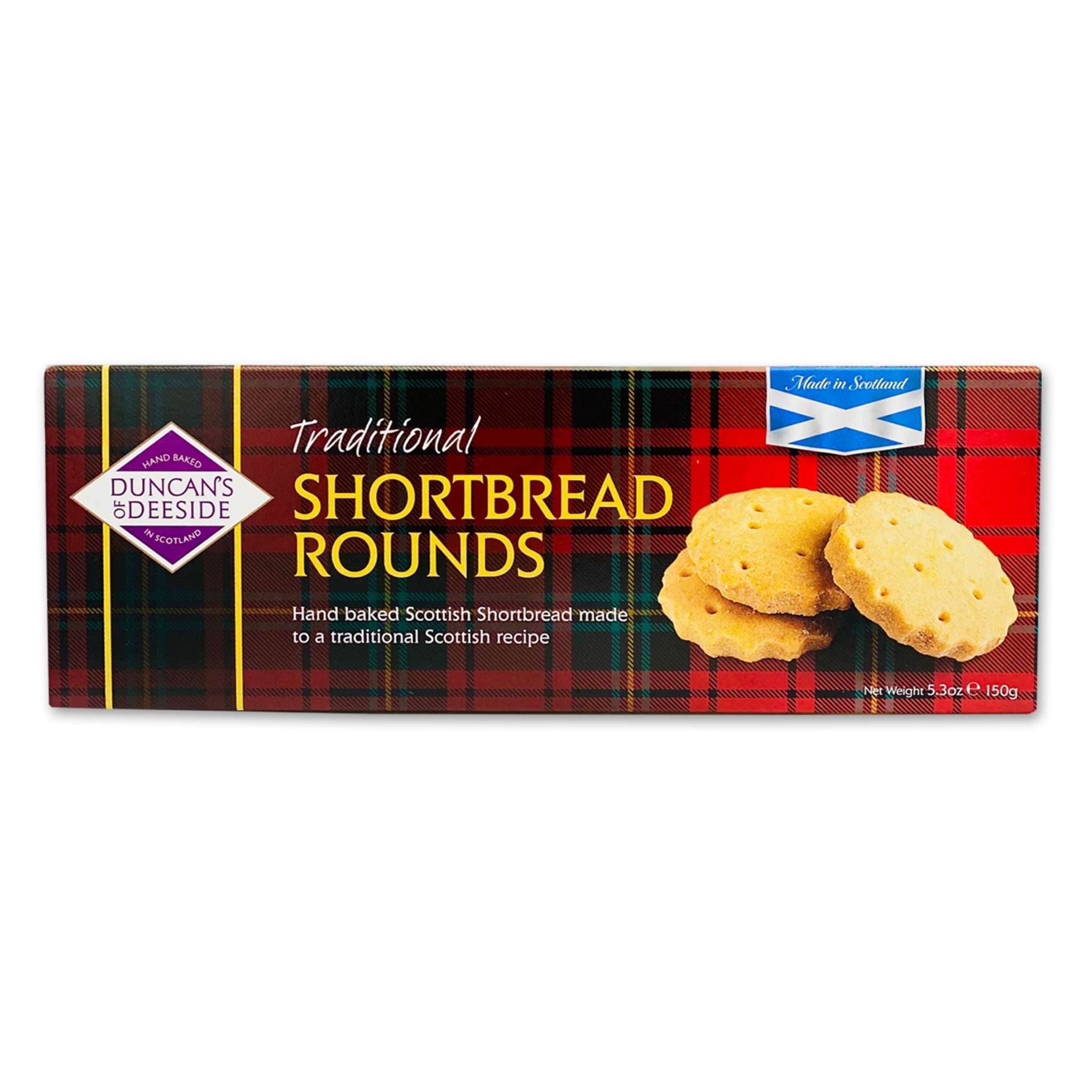 Duncans of Deeside Traditional Shortbread Rounds 150g - Scottish shortbread biscuits