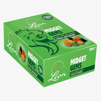 Lion Midget Gems - 2KG BOX - Best Before: 04/2026