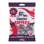 Walkers Nonsuch Liquorice Toffee 150g bag - individually wrapped British toffees