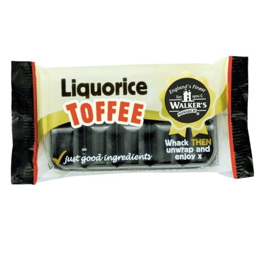 Walkers Toffee Block - LIQUORICE Toffee - 100g Block - Best Before:  05/2026
