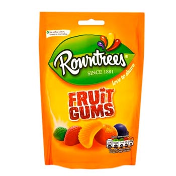 Rowntrees FRUIT GUMS Pouch 150g - Best Before: 11/2025