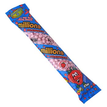 Millions Strawberry Tube 60g - Best Before: 10/2025
