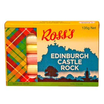 Ross's Edinburgh Castle Rock - GIFT BOX - 6 Sticks -135g - Best Before: 19.11.27