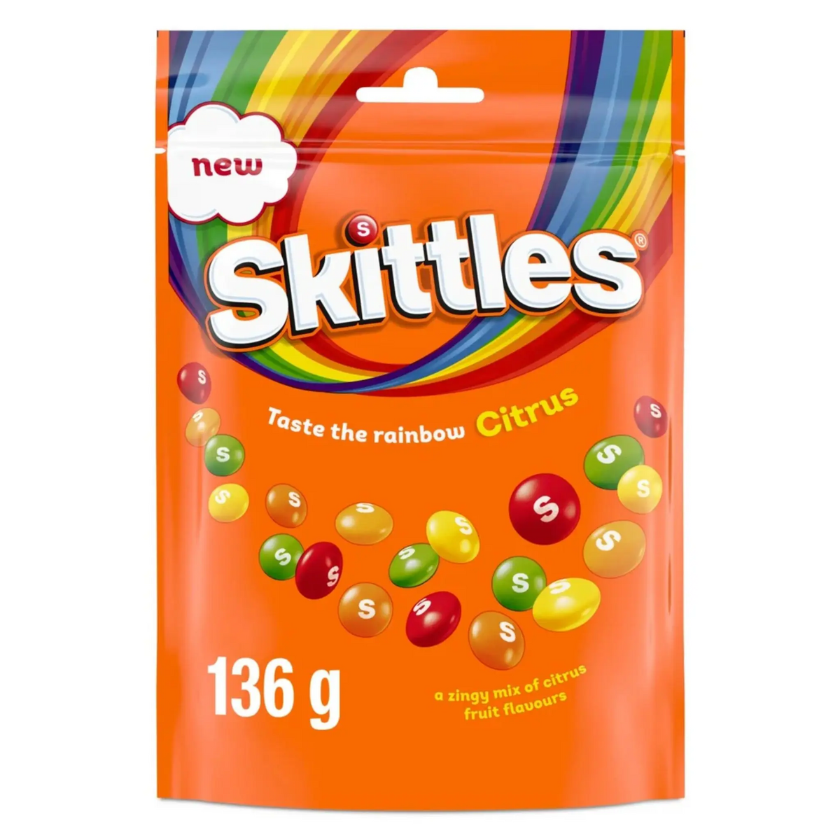 Skittles Citrus Fruit Pouch Pack 136g
