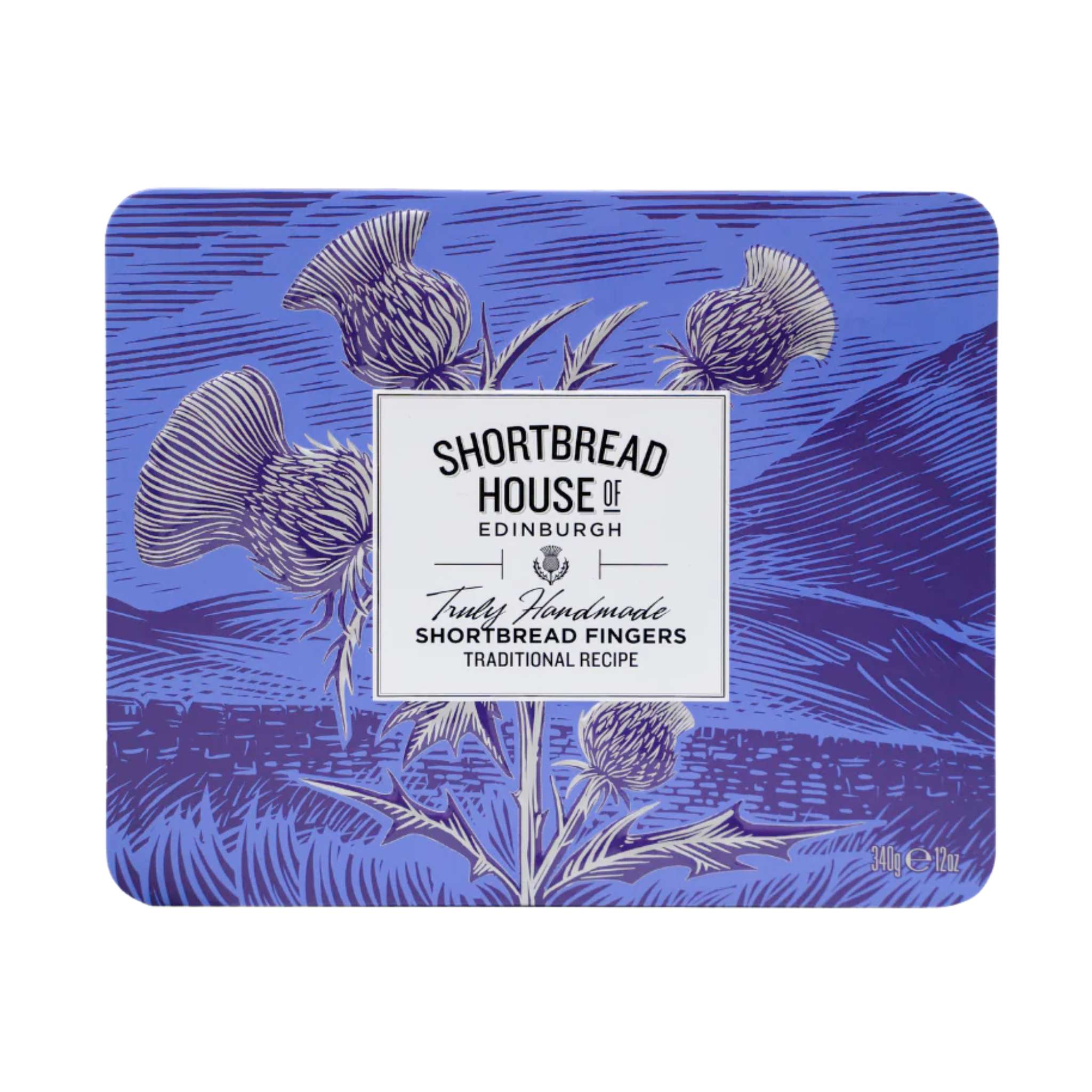 Shortbread House of Edinburgh Traditional Shortbread Fingers Tin 340g - Scottish all-butter shortbread biscuits