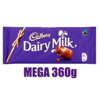 Cadbury Dairy Milk Chocolate - MEGA BLOCK 360g - Best Before: 22.11.25