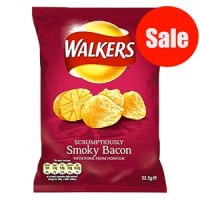 Walkers SMOKY BACON Crisps 32.5g - Best Before: 29.03.25 (20% OFF)