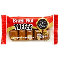 Walkers Toffee Block - BRAZIL NUT Toffee - 100g Block - Best Before: 16.07.25 