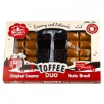 Walkers Toffee Duo Hammer Pack - Original & Nutty Brazil Toffee 200g - Best Before: 11.01.25